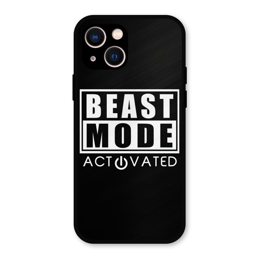 Beast Mode Activated Metal Back Case for iPhone 13