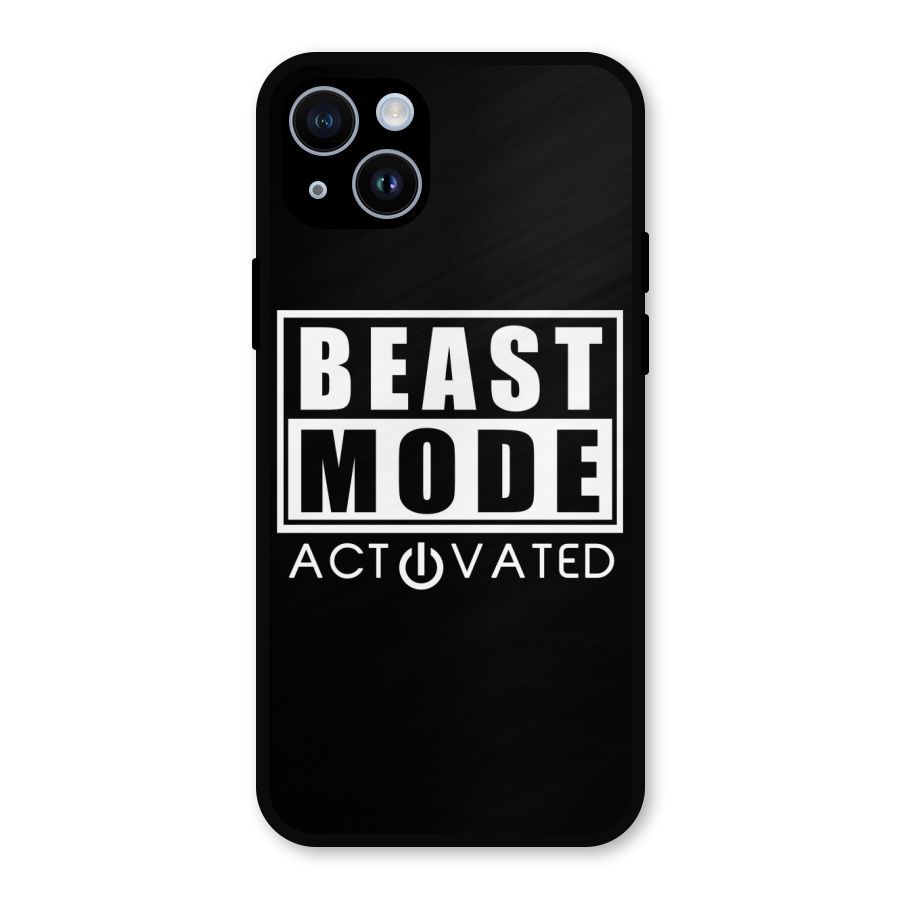 Beast Mode Activated Metal Back Case for iPhone 14