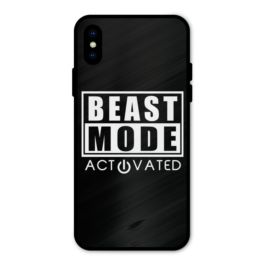 Beast Mode Activated Metal Back Case for iPhone X
