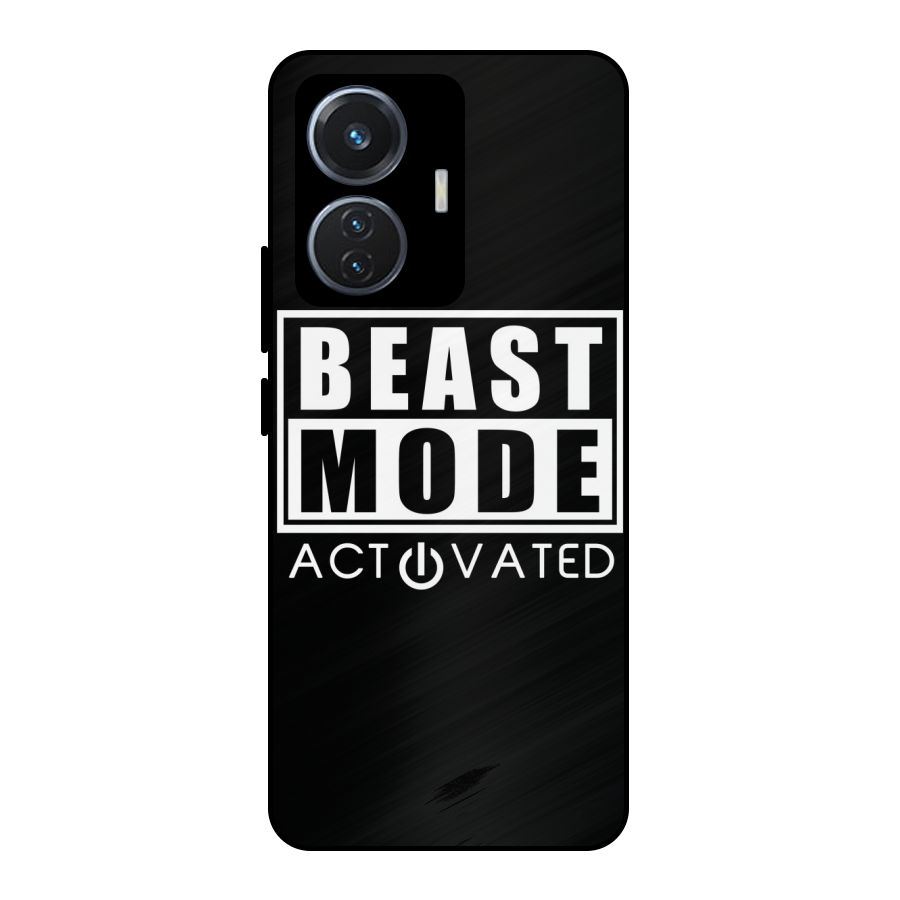 Beast Mode Activated Metal Back Case for iQOO Z6 44W