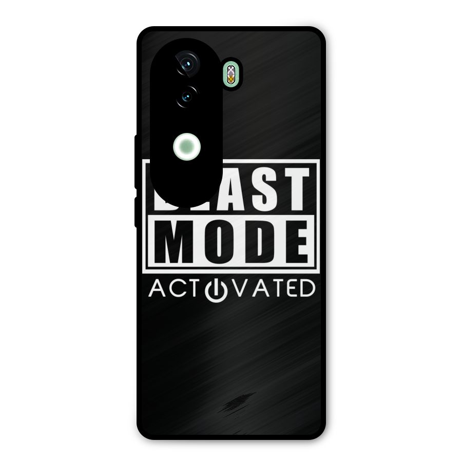 Beast Mode Activated Metal Back Case for iQOO Z9s