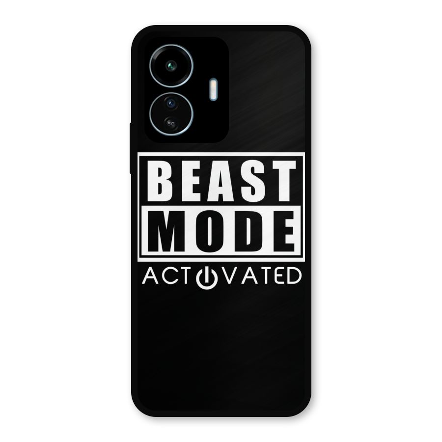 Beast Mode Activated Metal Back Case for vivo iQOO Z6 Lite 5G