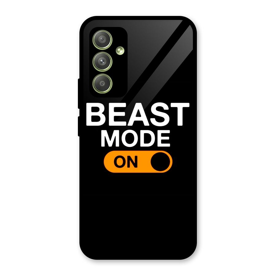 Beast Mode Switched On Glass Back Case for Galaxy A54