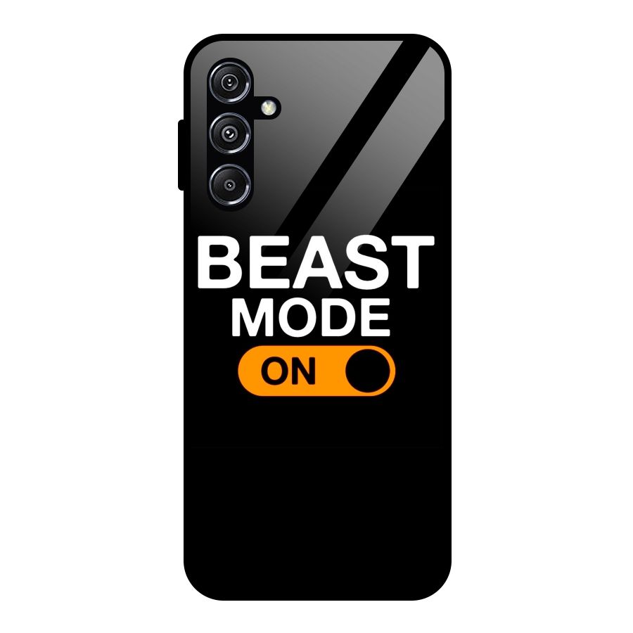 Beast Mode Switched On Glass Back Case for Galaxy M34 5G
