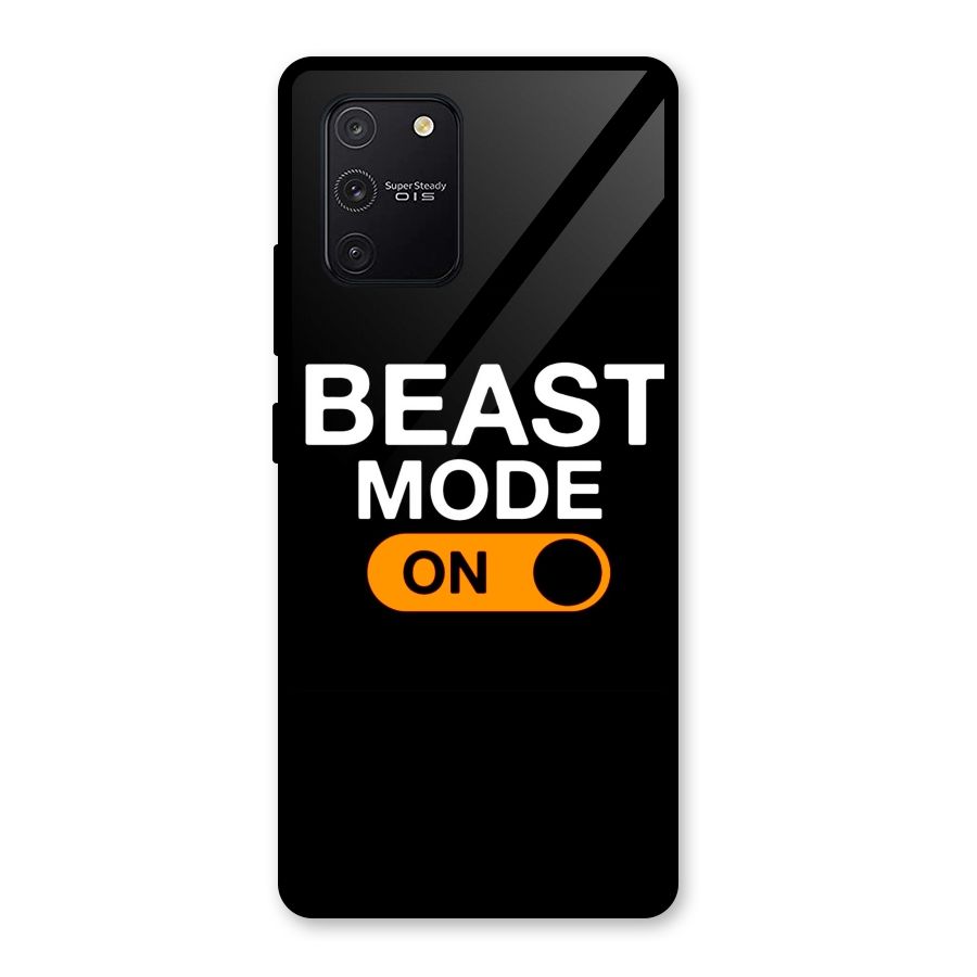 Beast Mode Switched On Glass Back Case for Galaxy S10 Lite