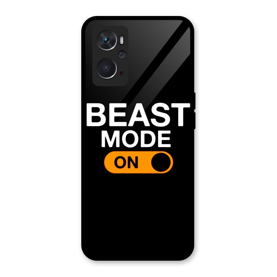 Beast Mode Switched On Glass Back Case for Oppo K10 4G