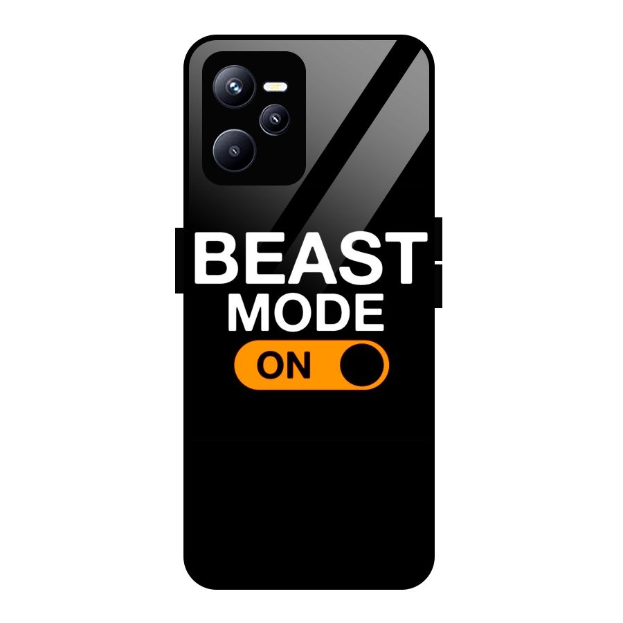 Beast Mode Switched On Glass Back Case for Realme C35