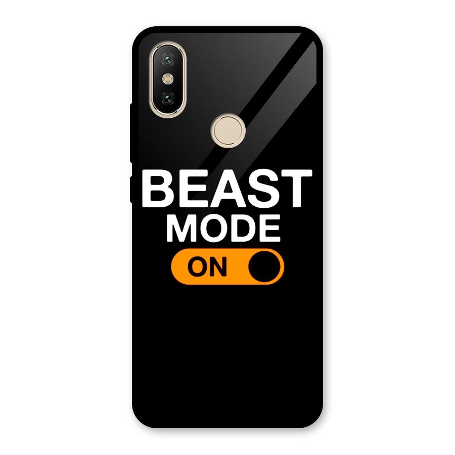Beast Mode Switched On Glass Back Case for Redmi A2