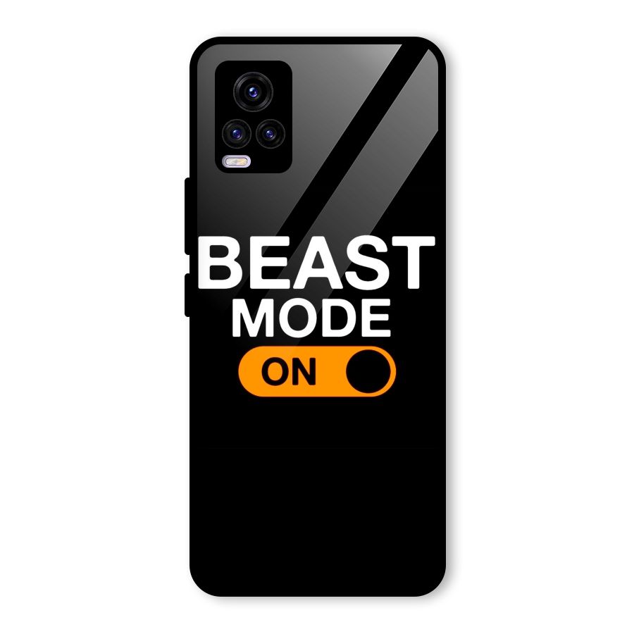 Beast Mode Switched On Glass Back Case for Vivo V20 2021
