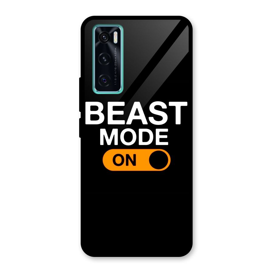 Beast Mode Switched On Glass Back Case for Vivo V20 SE