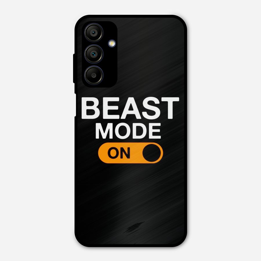 Beast Mode Switched On Metal Back Case for Galaxy A15 5G