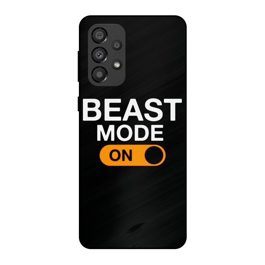 Beast Mode Switched On Metal Back Case for Galaxy A33 5G