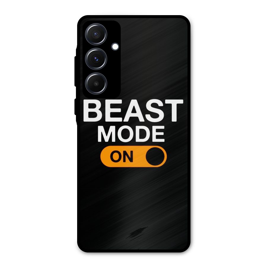 Beast Mode Switched On Metal Back Case for Galaxy A55