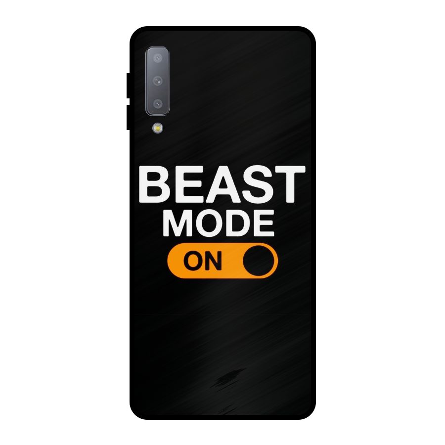 Beast Mode Switched On Metal Back Case for Galaxy A7 (2018)