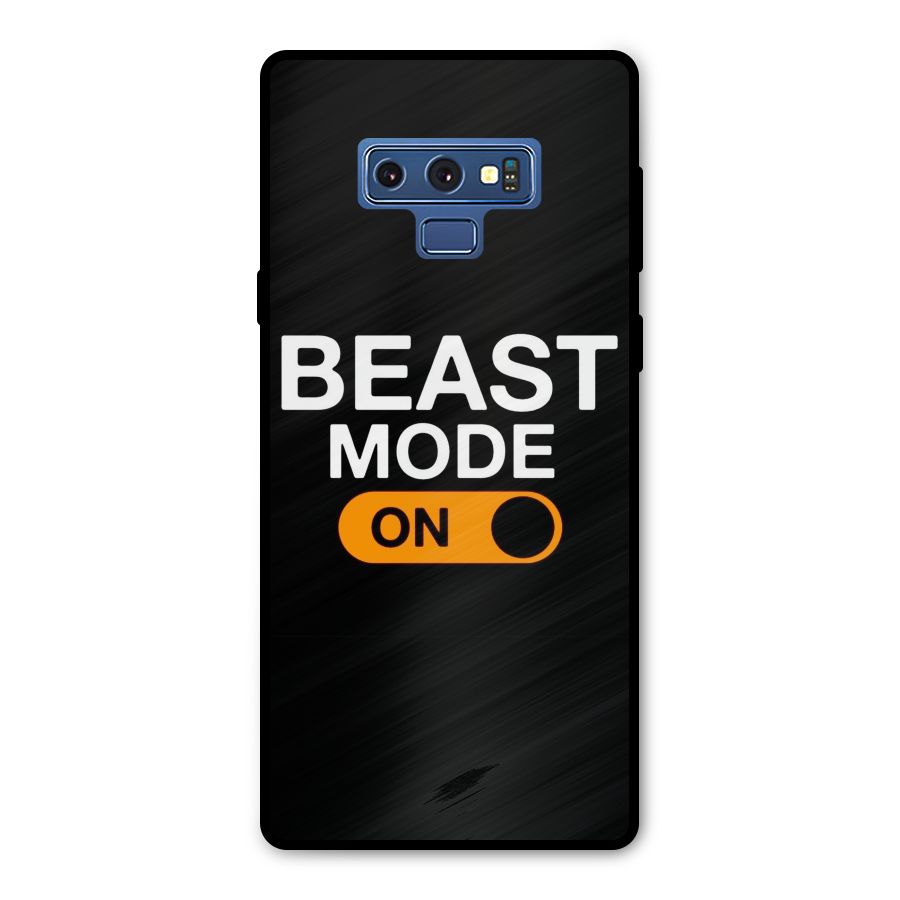 Beast Mode Switched On Metal Back Case for Galaxy Note 9