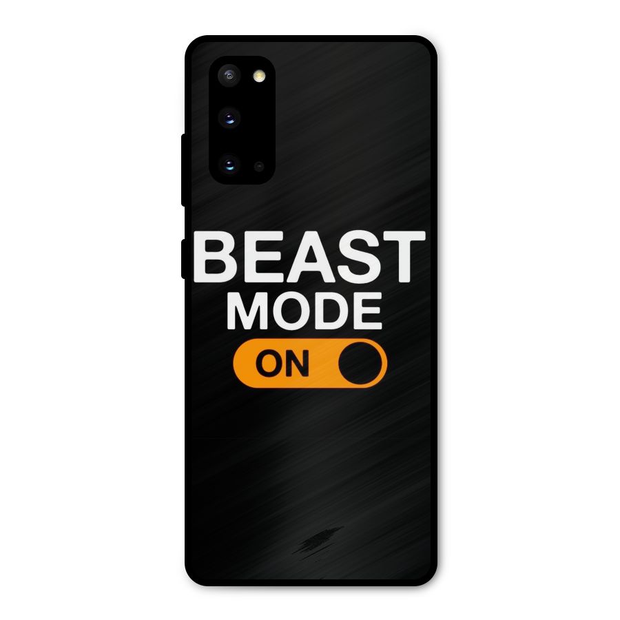 Beast Mode Switched On Metal Back Case for Galaxy S20