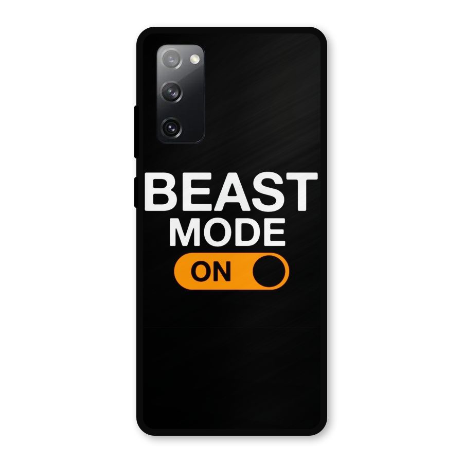 Beast Mode Switched On Metal Back Case for Galaxy S20 FE 5G