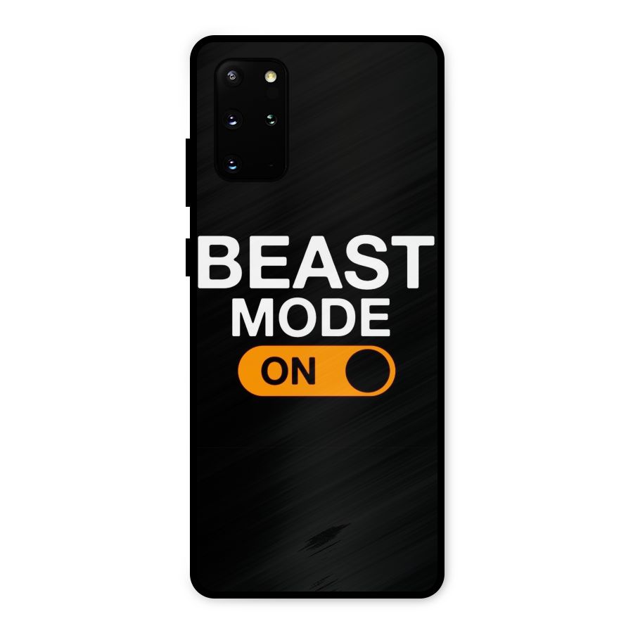 Beast Mode Switched On Metal Back Case for Galaxy S20 Plus