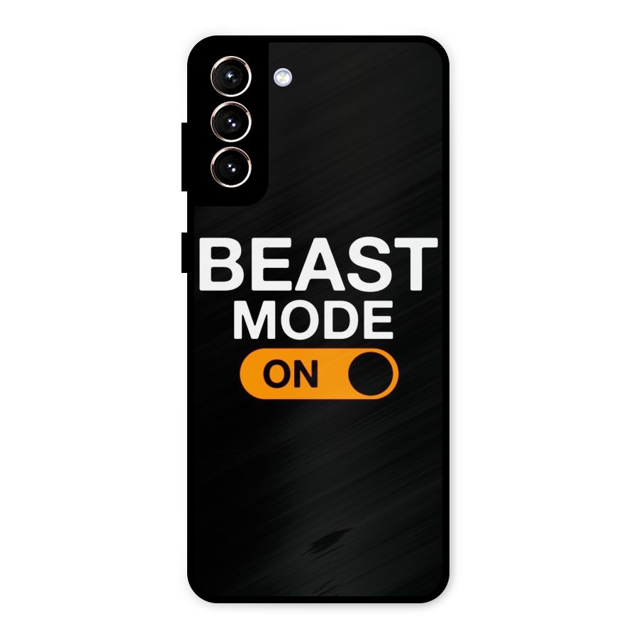 Beast Mode Switched On Metal Back Case for Galaxy S21 Plus