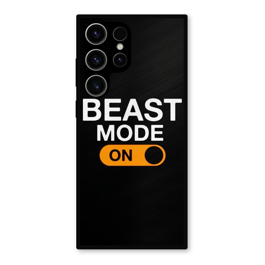 Beast Mode Switched On Metal Back Case for Galaxy S23 Ultra