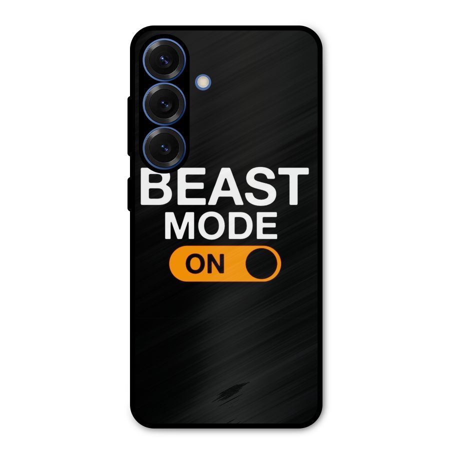 Beast Mode Switched On Metal Back Case for Galaxy S25