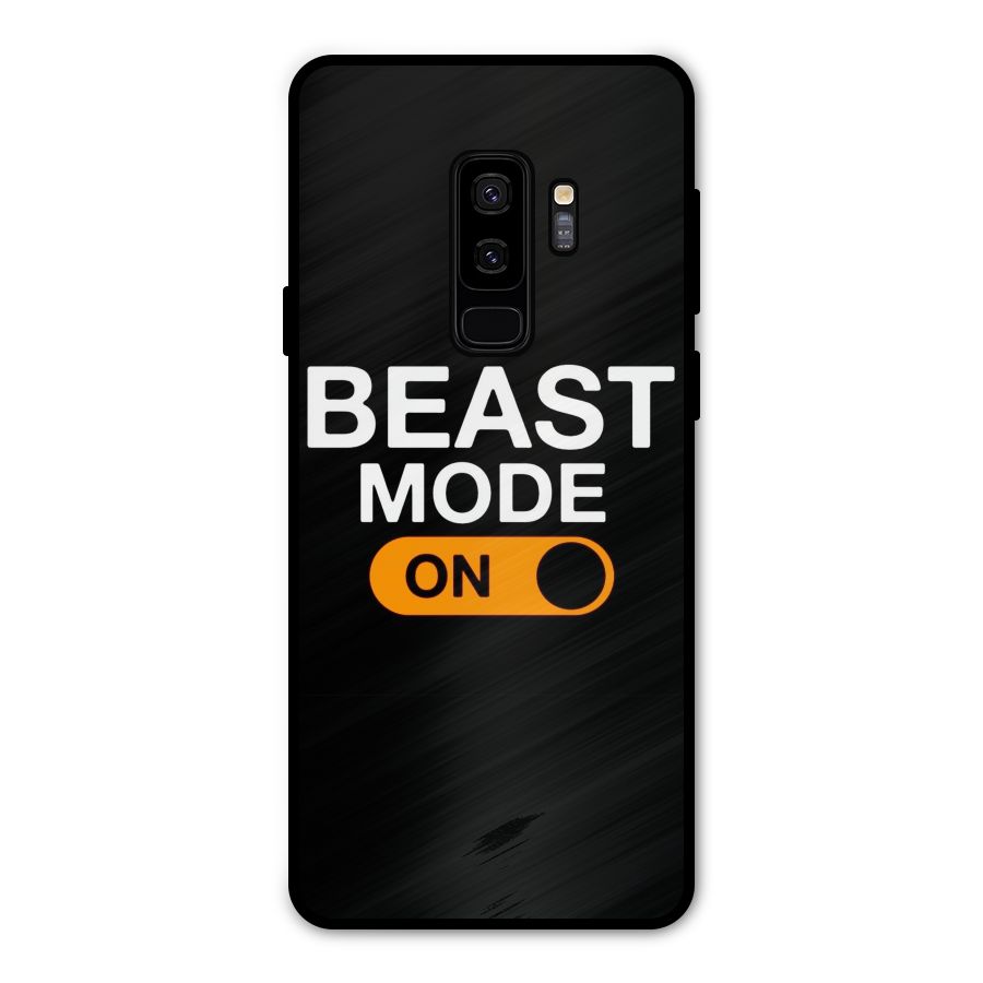 Beast Mode Switched On Metal Back Case for Galaxy S9 Plus