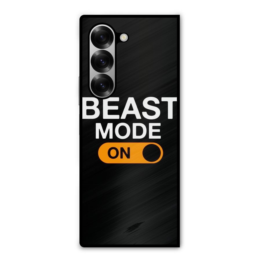 Beast Mode Switched On Metal Back Case for Galaxy Z Fold6