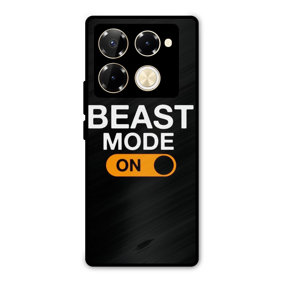 Beast Mode Switched On Metal Back Case for Infinix Note 40 Pro Plus