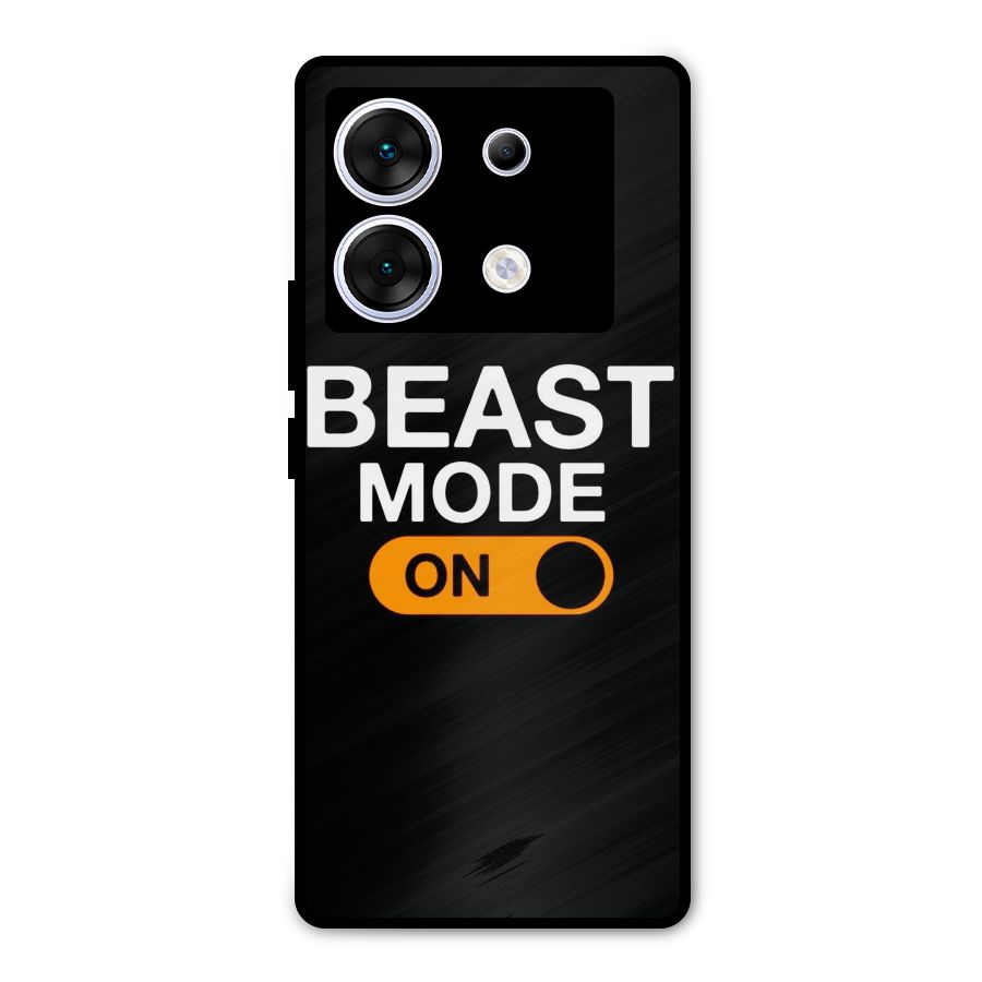 Beast Mode Switched On Metal Back Case for Infinix Zero 30 5G