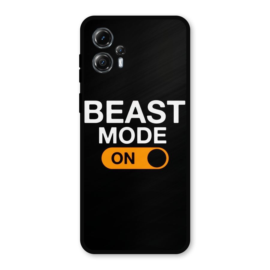 Beast Mode Switched On Metal Back Case for Moto G13