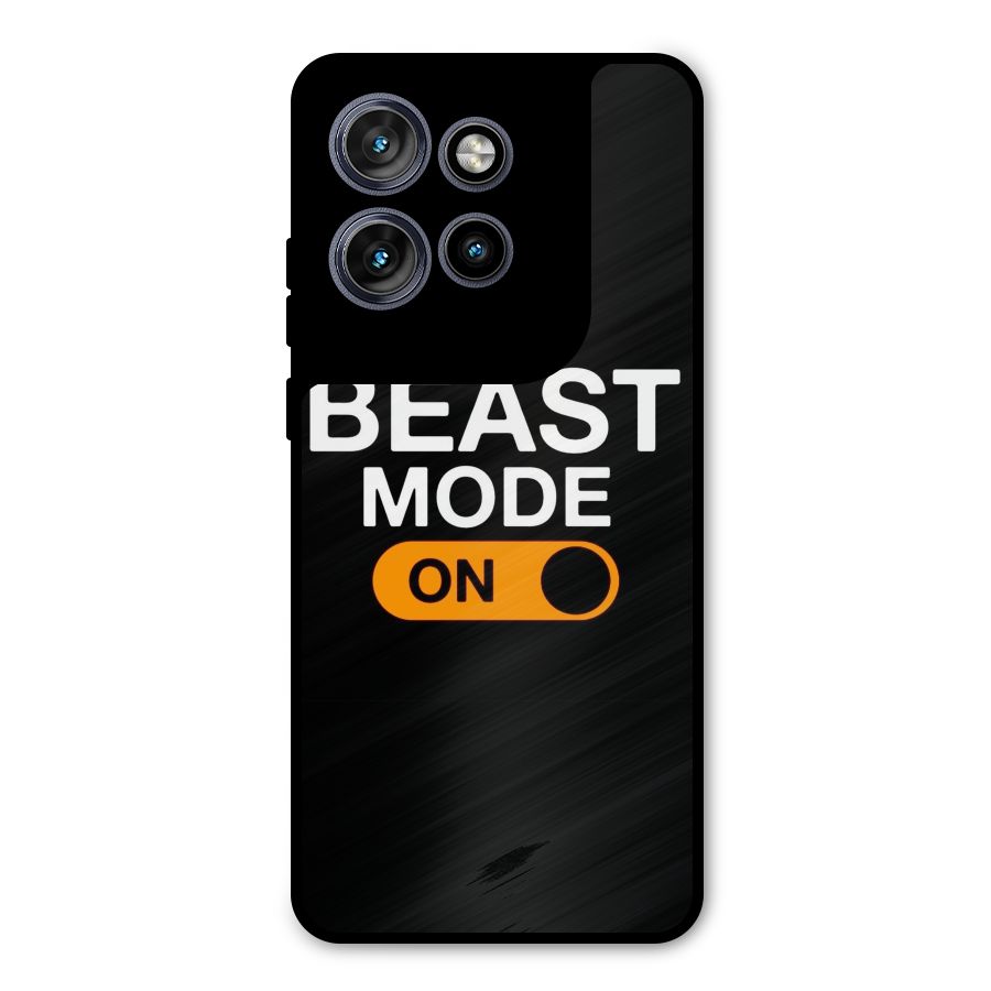 Beast Mode Switched On Metal Back Case for Motorola Edge 50 Neo