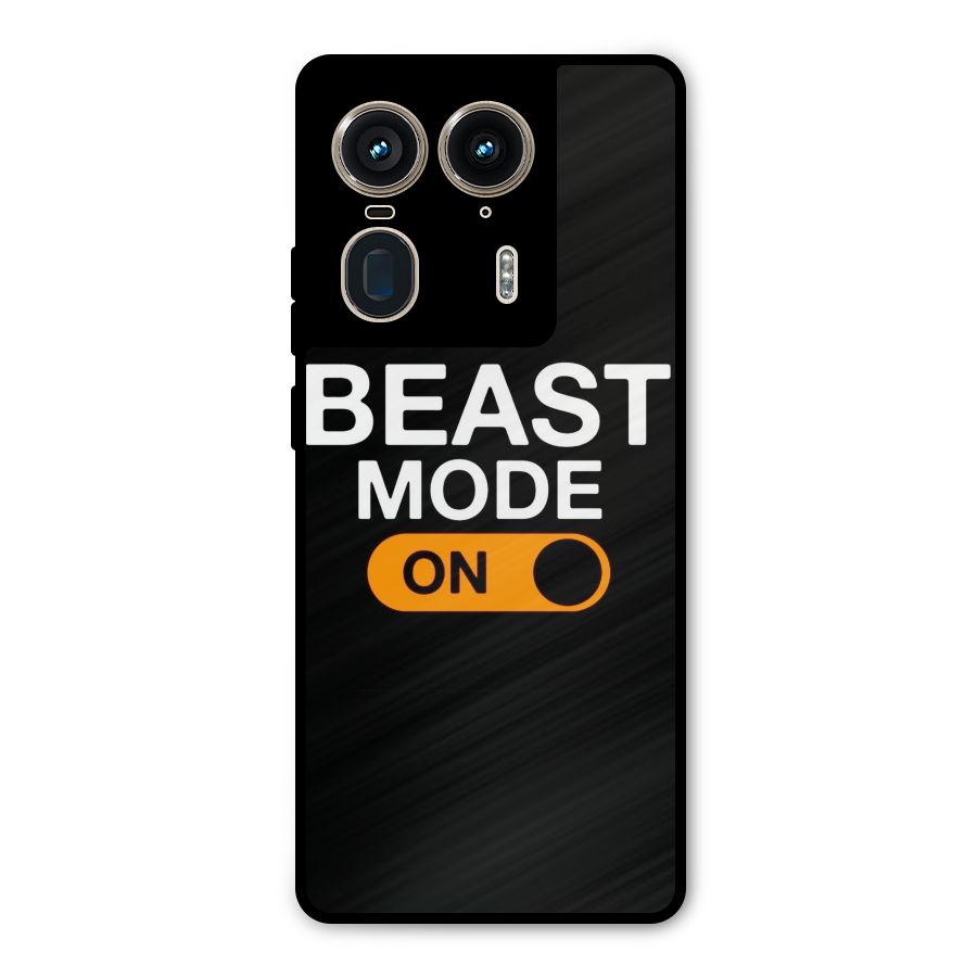 Beast Mode Switched On Metal Back Case for Motorola Edge 50 Ultra