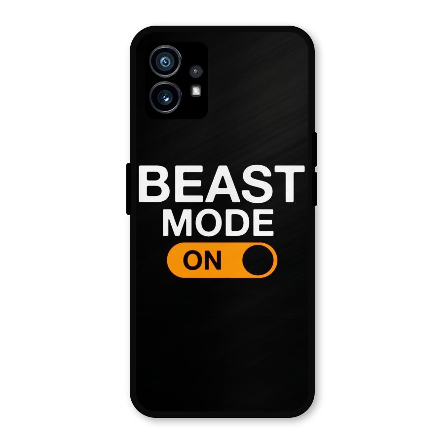 Beast Mode Switched On Metal Back Case for Nothing Phone 1