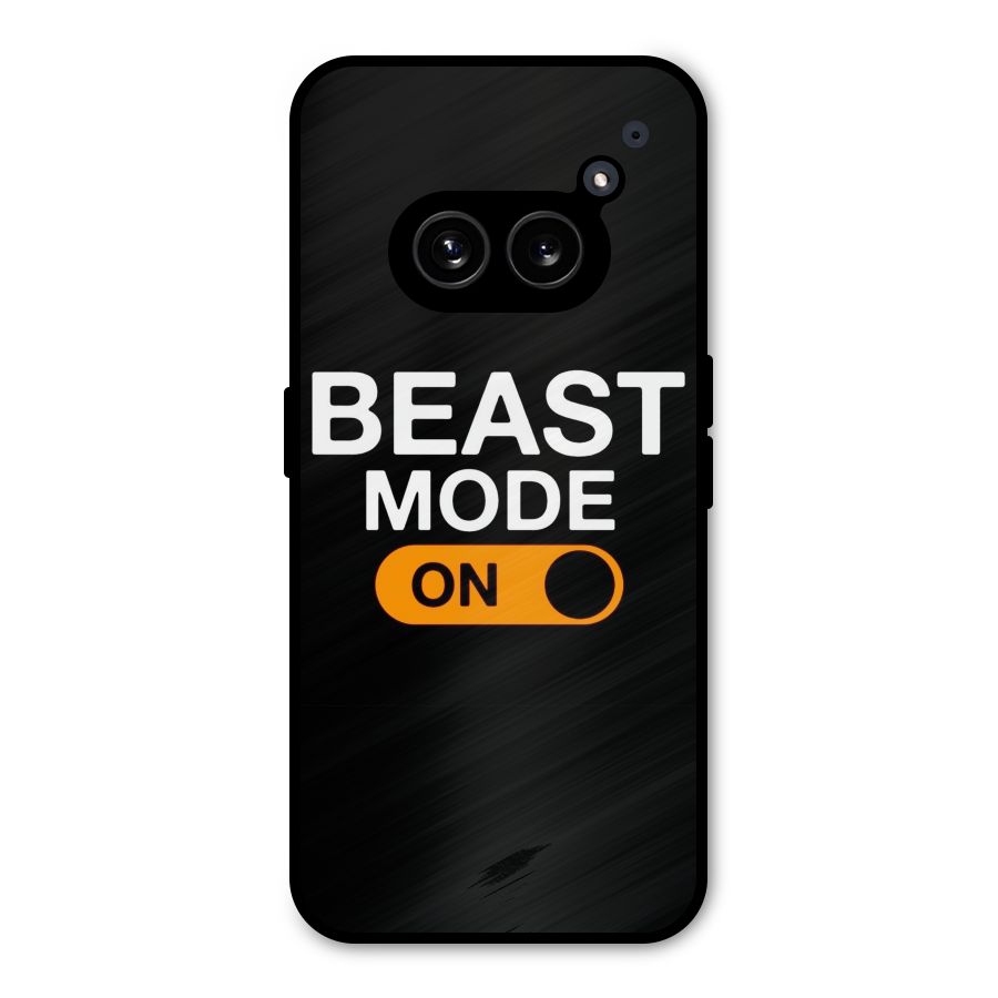 Beast Mode Switched On Metal Back Case for Nothing Phone 2a Plus