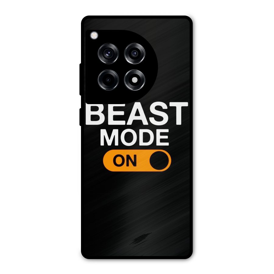 Beast Mode Switched On Metal Back Case for OnePlus 12R