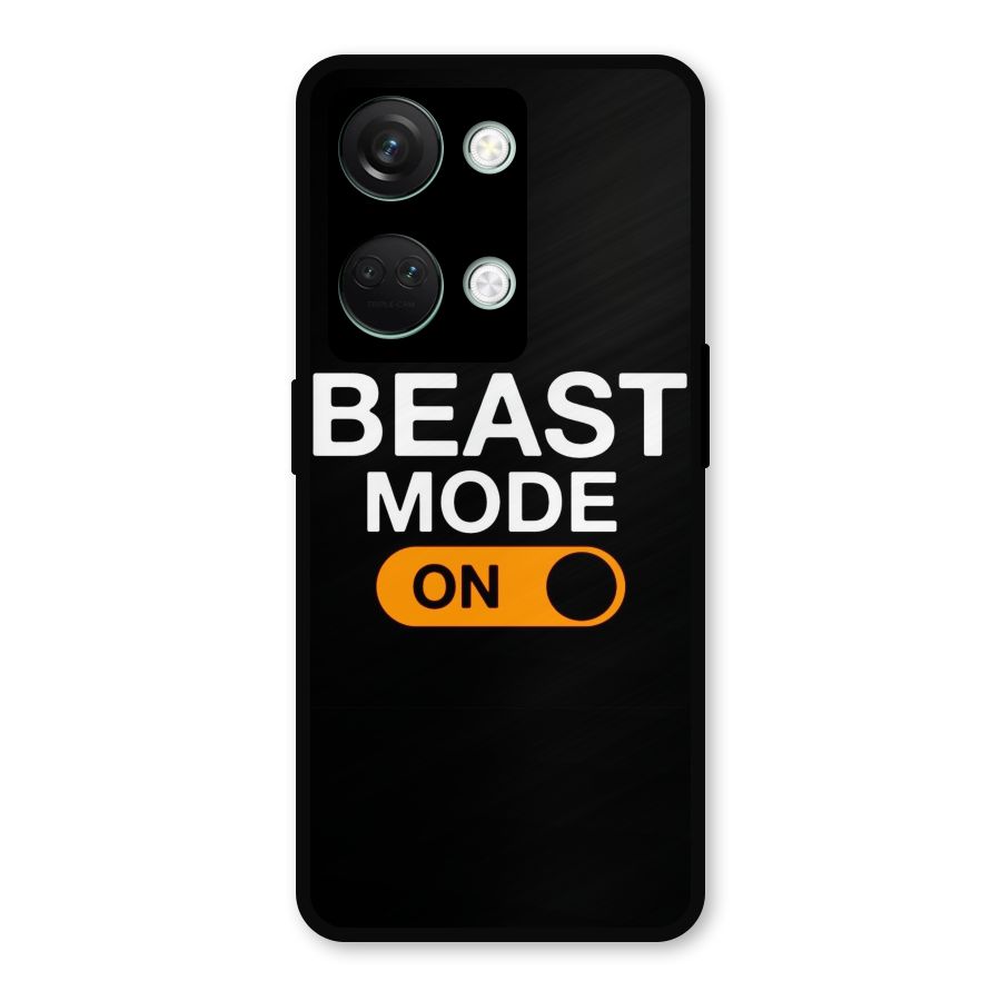 Beast Mode Switched On Metal Back Case for OnePlus Nord 3