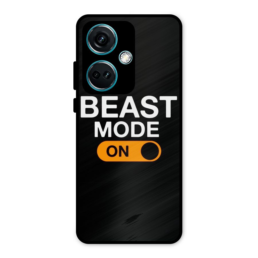 Beast Mode Switched On Metal Back Case for OnePlus Nord CE 3 5G