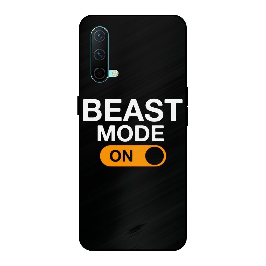 Beast Mode Switched On Metal Back Case for OnePlus Nord CE 5G