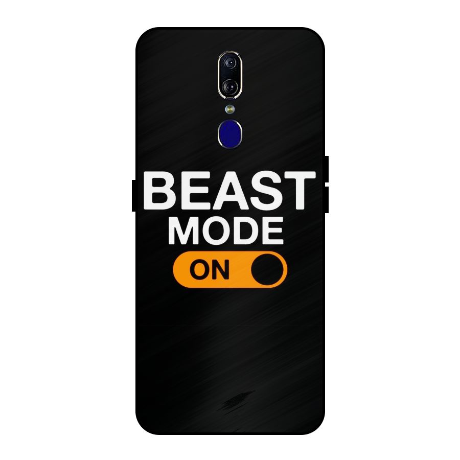 Beast Mode Switched On Metal Back Case for Oppo F11