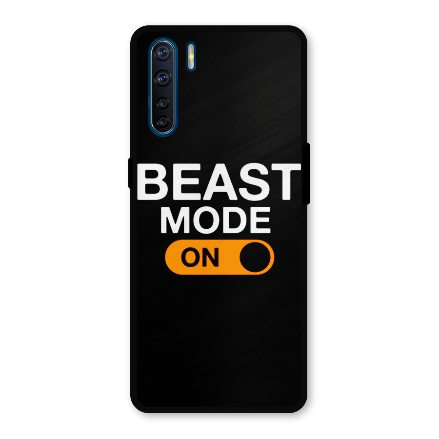 Beast Mode Switched On Metal Back Case for Oppo F15