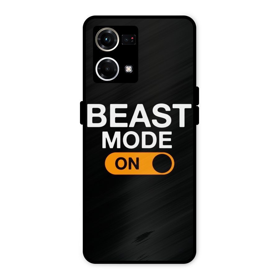 Beast Mode Switched On Metal Back Case for Oppo F21s Pro 4G