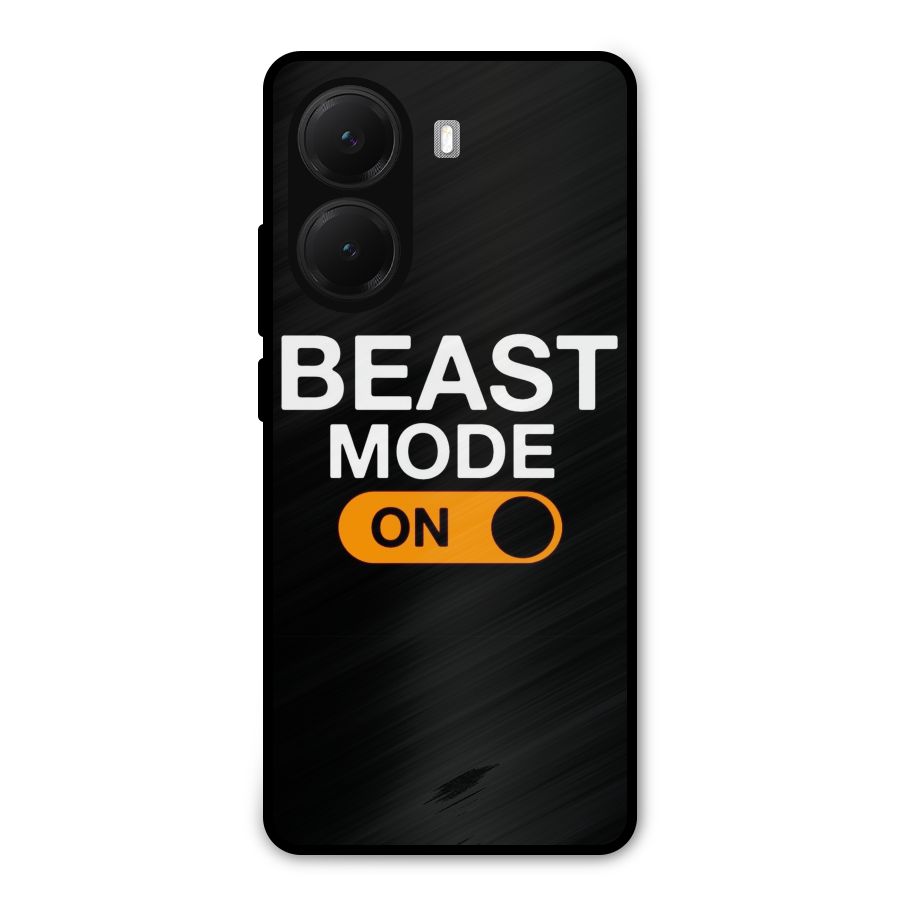 Beast Mode Switched On Metal Back Case for Poco X7 Pro