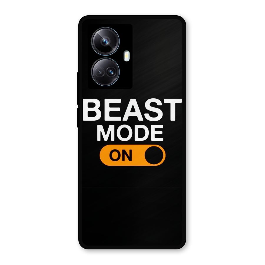 Beast Mode Switched On Metal Back Case for Realme 10 Pro Plus