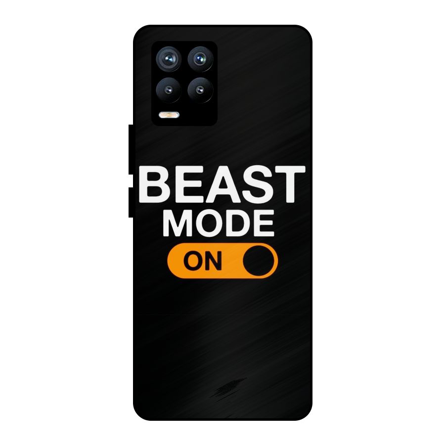 Beast Mode Switched On Metal Back Case for Realme 8