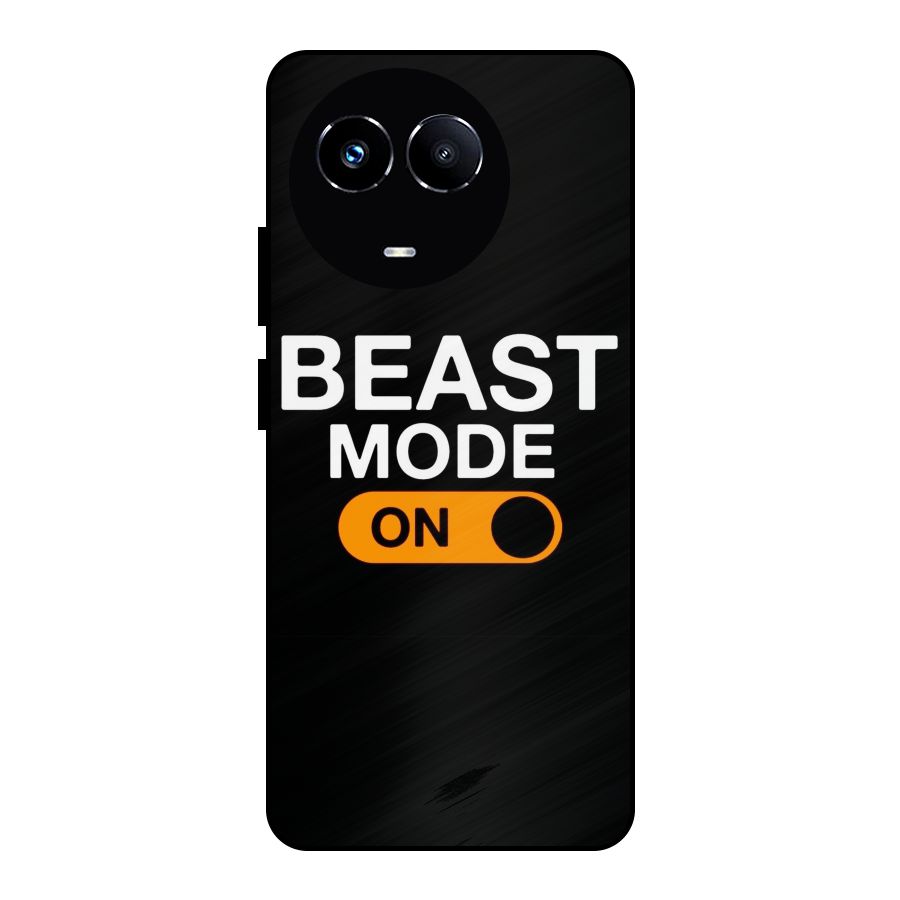 Beast Mode Switched On Metal Back Case for Realme Narzo 60X