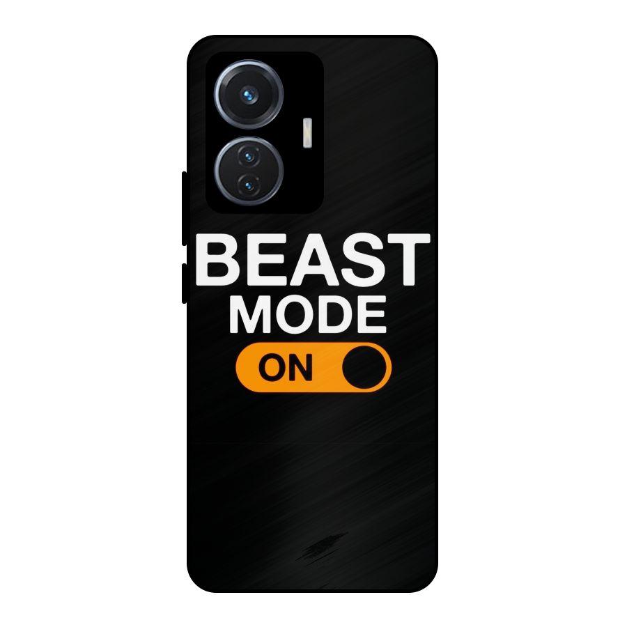 Beast Mode Switched On Metal Back Case for Vivo T1 44W