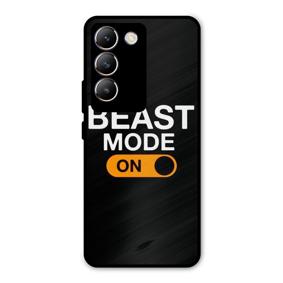 Beast Mode Switched On Metal Back Case for Vivo T3 5G