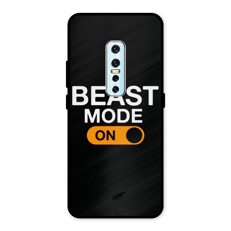 Beast Mode Switched On Metal Back Case for Vivo V17 Pro