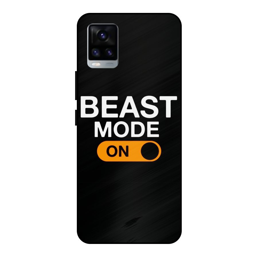 Beast Mode Switched On Metal Back Case for Vivo V20 2021