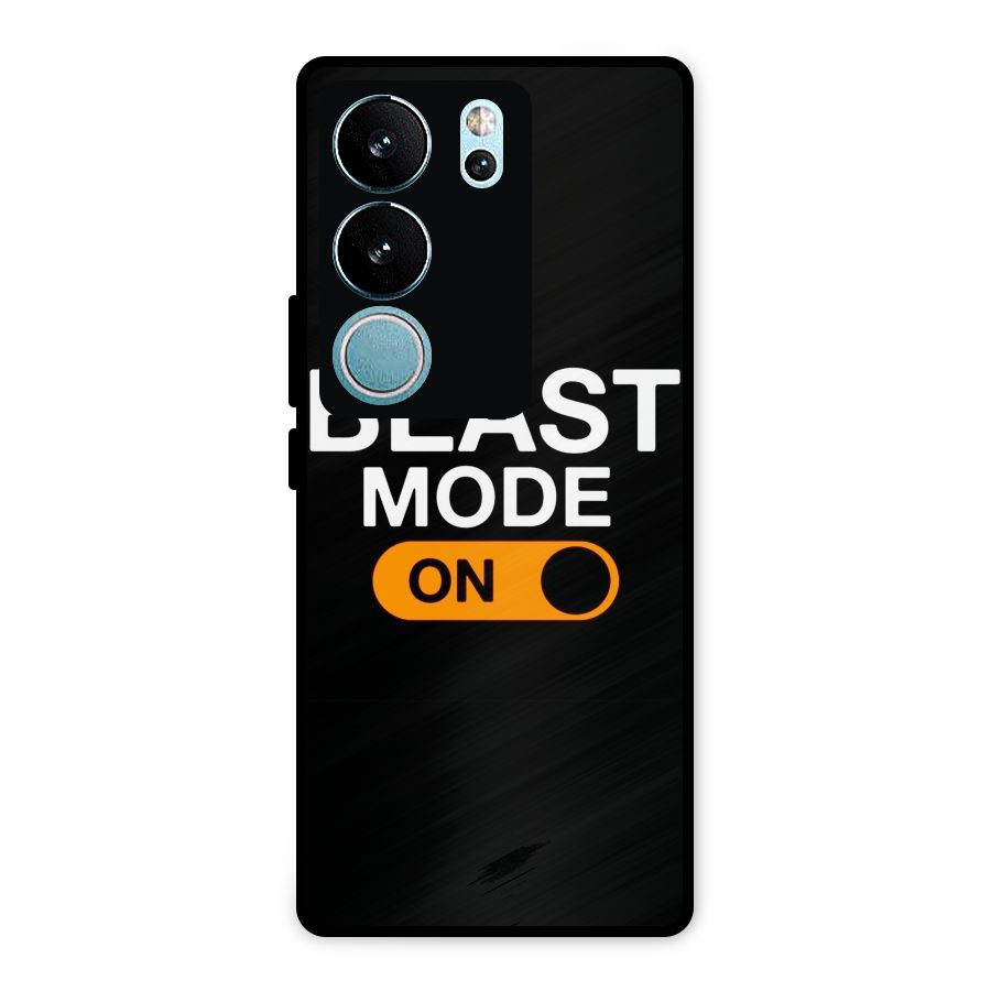 Beast Mode Switched On Metal Back Case for Vivo V29 Pro